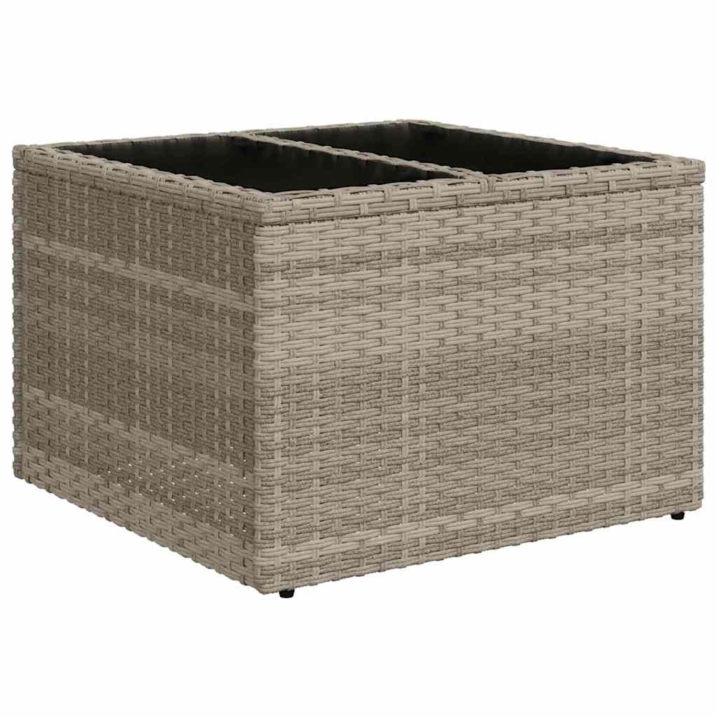 Garten-Sofa-Set 8 pcs Hellgrau und Dunkelgrau 55 x 55 x 37 cm